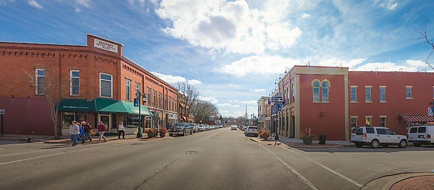 Downtown Rockford, Michigan.