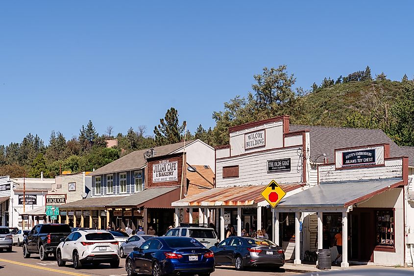 iew of the shops located along the main road in Julian, CA. Editorial credit: ChristinaAiko Photography / Shutterstock.com