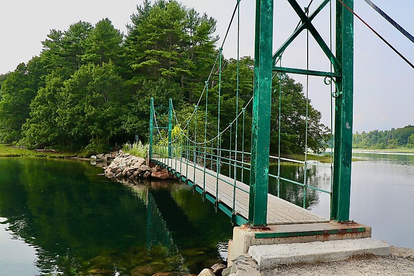 The Wiggly Bridge in York, Maine.