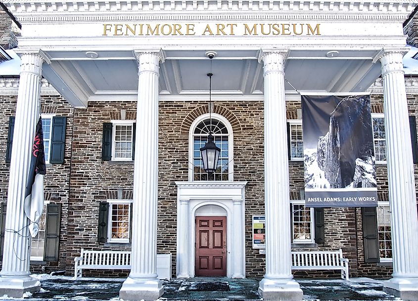 Entrance to the Fenimore Art Museum in Cooperstown, New York