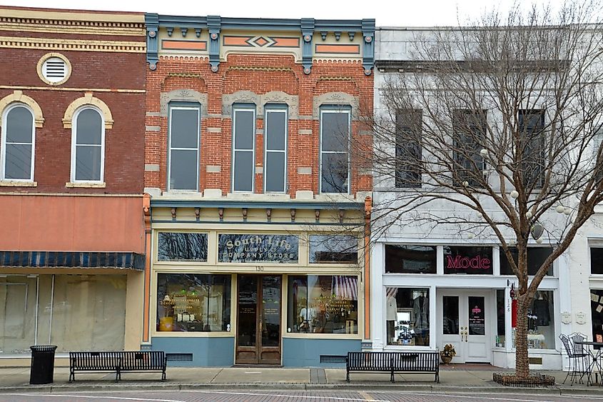 Downtown Thomasville, Georgia.