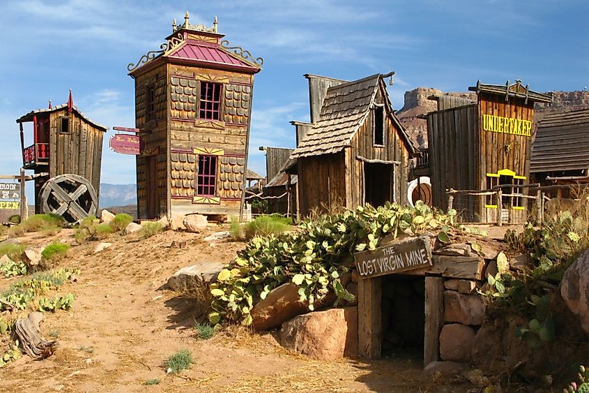 Historic wild west town, Springville, Utah.