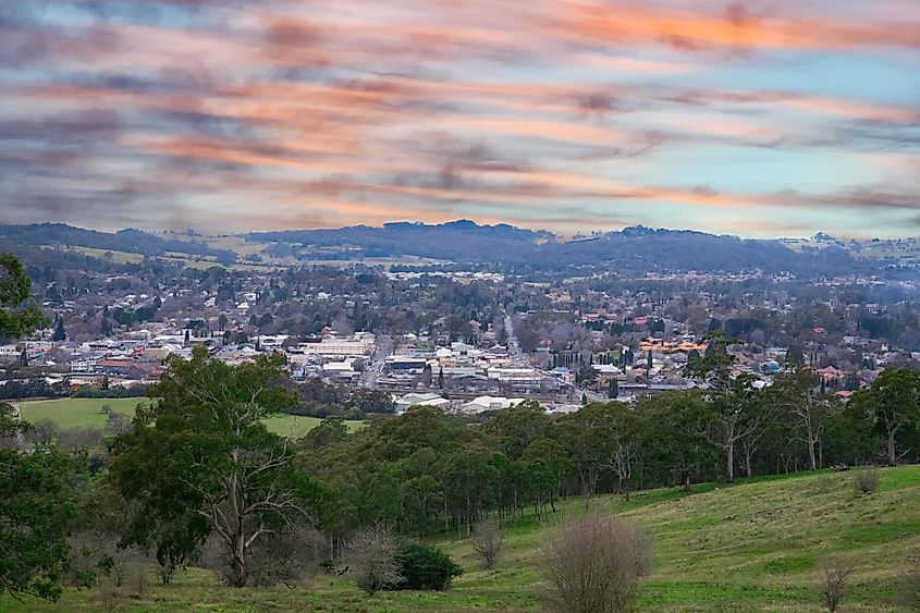 Panoramic views of Bowral, New South Wales, Southern Highlands