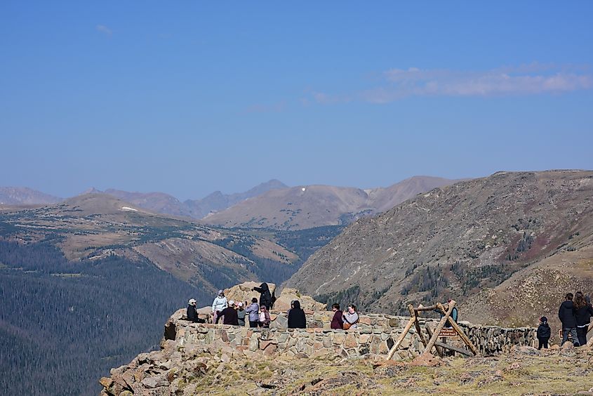 The mountains of Rocky Mountain National Park, Colorado.