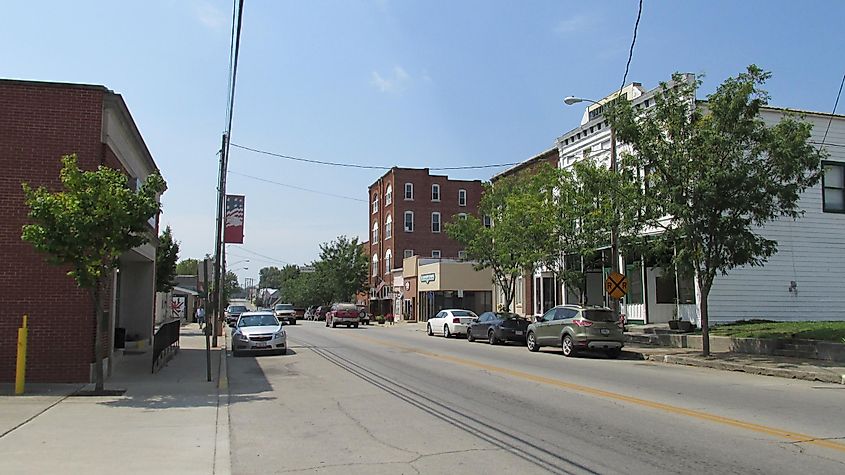 Looking south on Main Street (Ohio Highway 41) in Peebles.