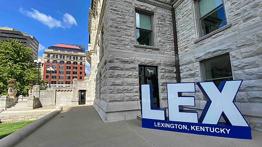 Lex Sign at old courthouse photo by Bryan Dearsley 