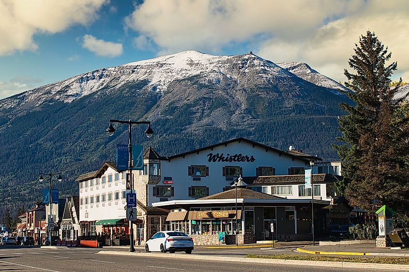  Town of Jasper in the morning. Editorial credit: jiaqing / Shutterstock.com