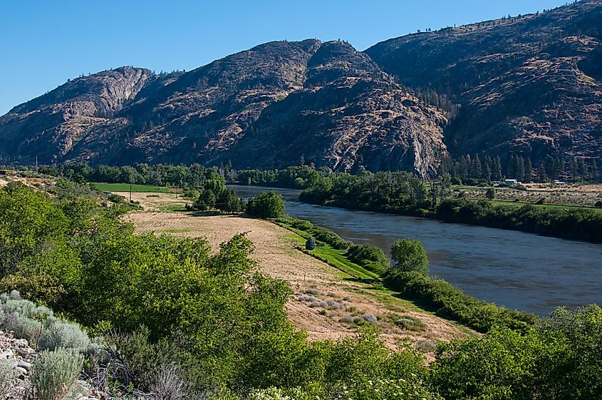 Okanogan River near Omak Washington