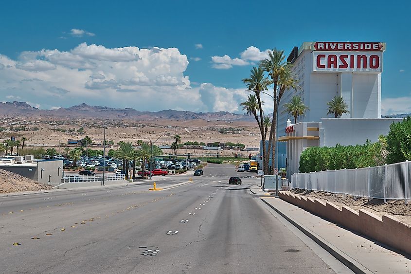 Laughlin Civic Drive and Riverside Casino in Laughlin, Nevada