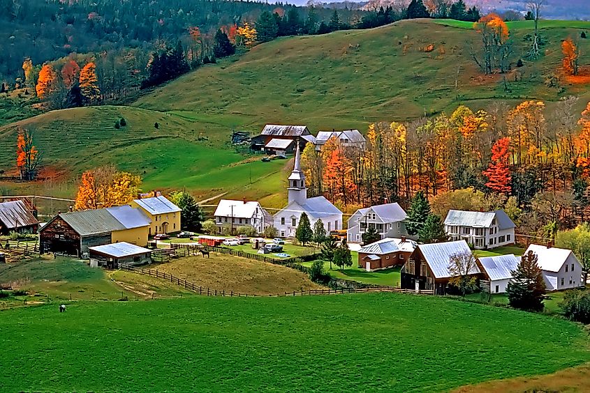 Gorgeous fall colors in East Corinth, Vermont