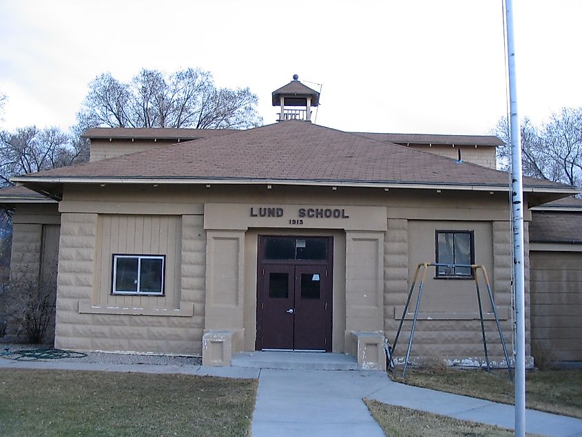 Lund Grade School in Lund, Nevada, built in 1915.