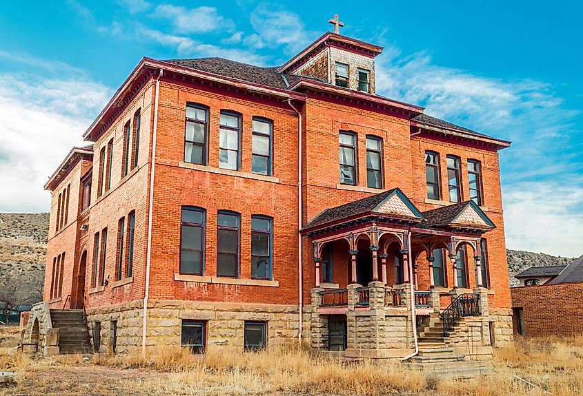 The historic Scholastica School in Canon City, Colorado.