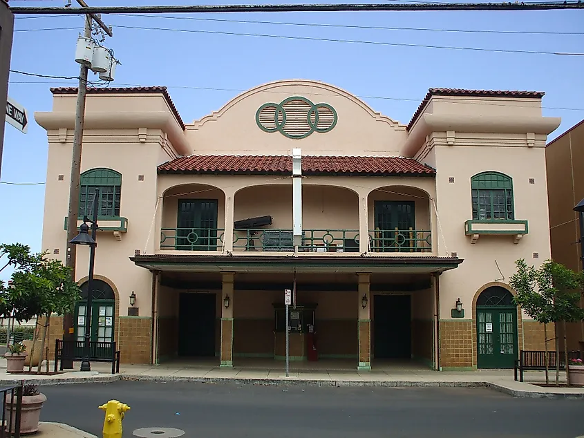 Historic Iao Theater in Wailuku, Maui.
