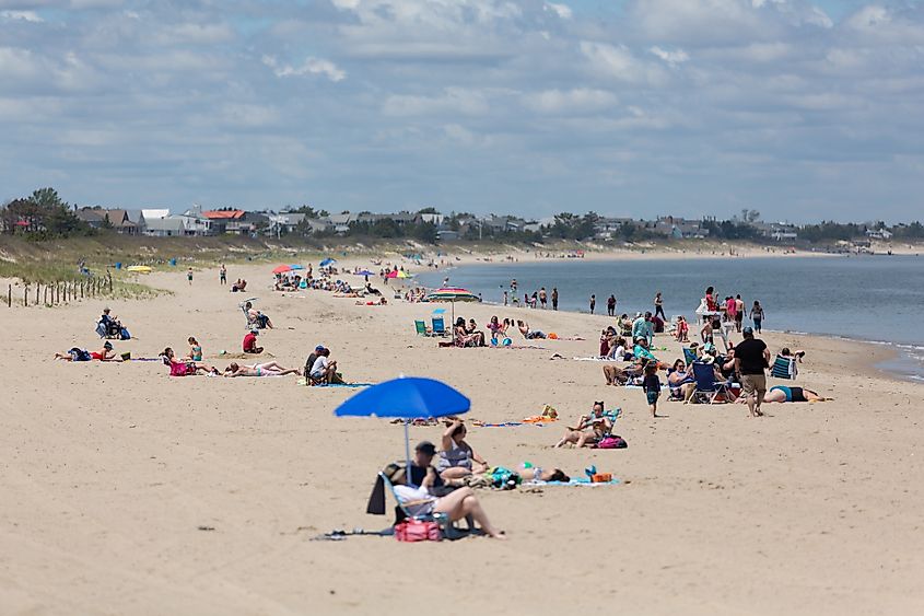 The beach at Lewes, Delaware