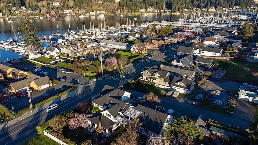 Spring day in Gig Harbor, Washington.