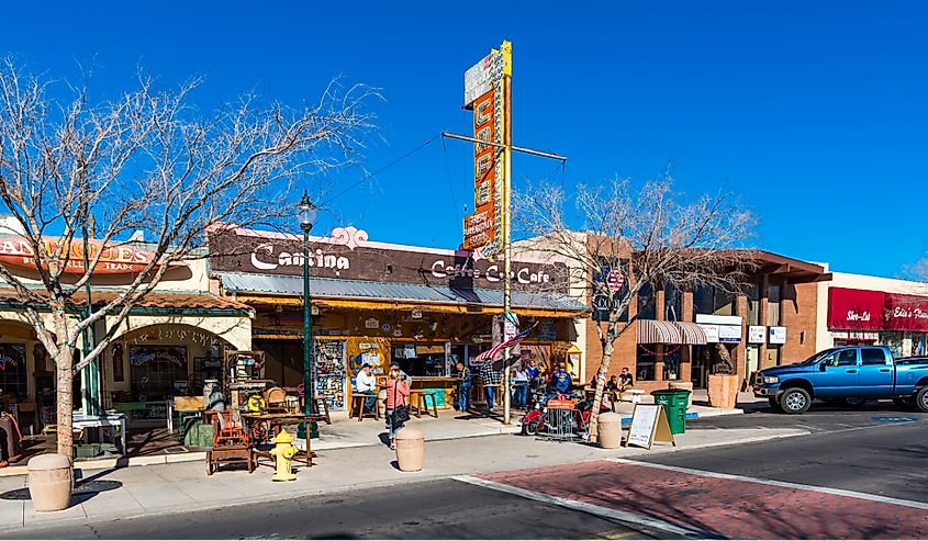 Downtown streets of Boulder City, Nevada