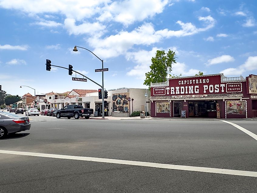 A view of an intersection in downtown San Juan Capistrano. Editorial credit: The Image Party / Shutterstock.com