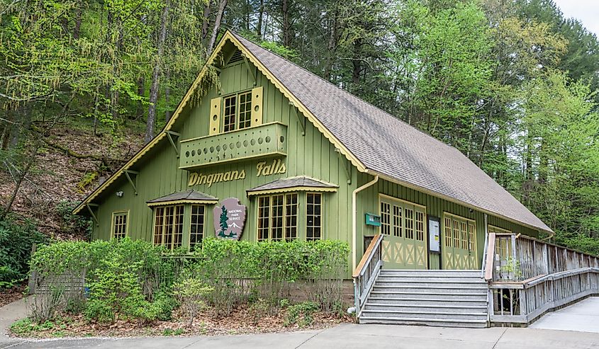 Dingmans Falls Visitor Center in Delaware Township, Pennsylvania