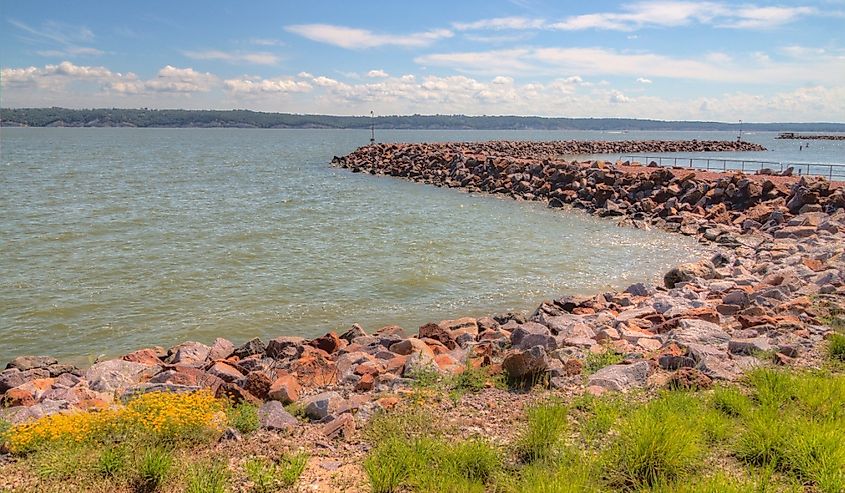 Lewis and Clark State Recreation Area on the Missouri River in South Dakota