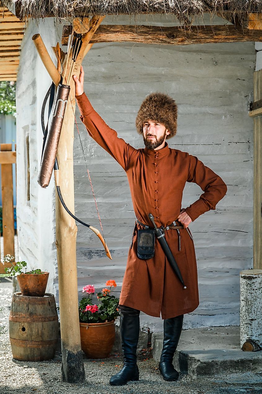 Circassian man in national dress