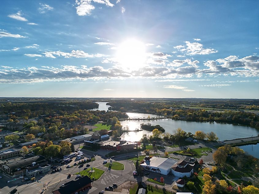 Aerial view of Central Minnesota.