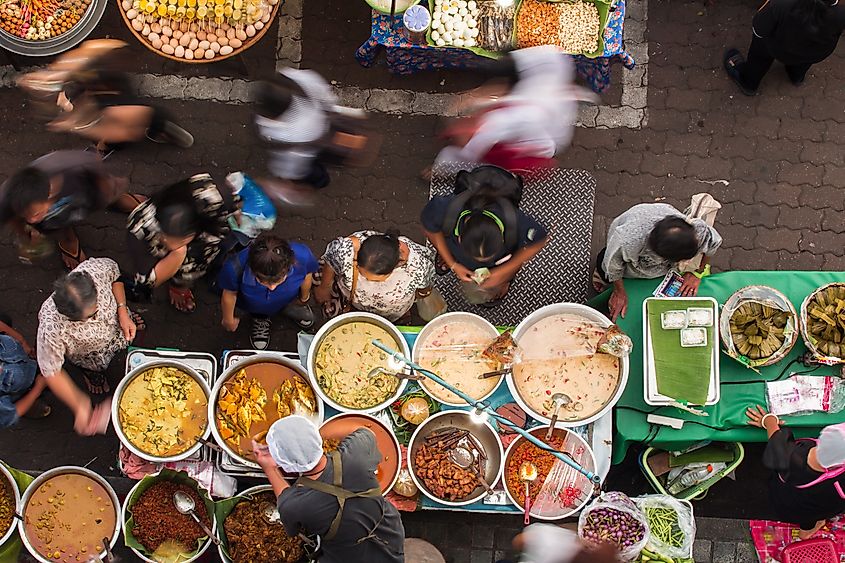 Street food stall in Bangkok.