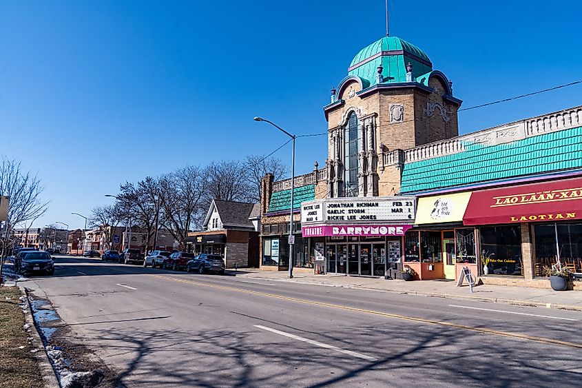 Atwood, Avenue in Madison, Wisconsin at Midday