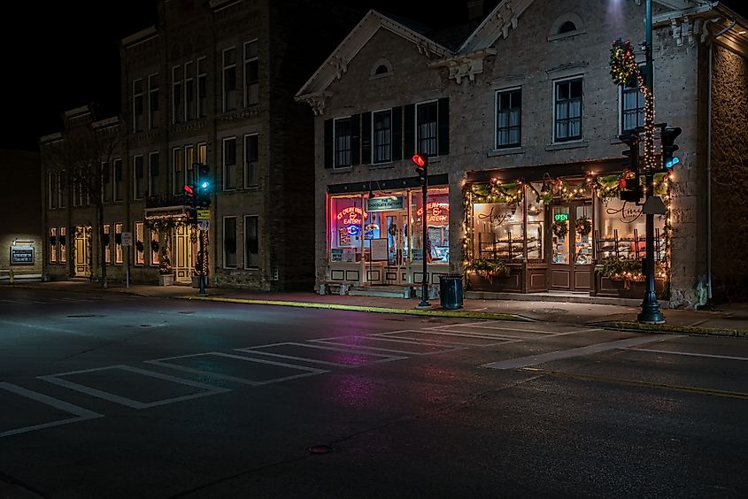 Washington Avenue in Cedarburg, Wisconsin