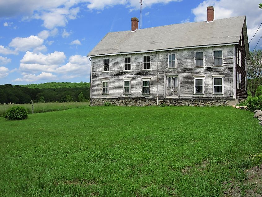 A farmhouse in Tiverton, Rhode Island.