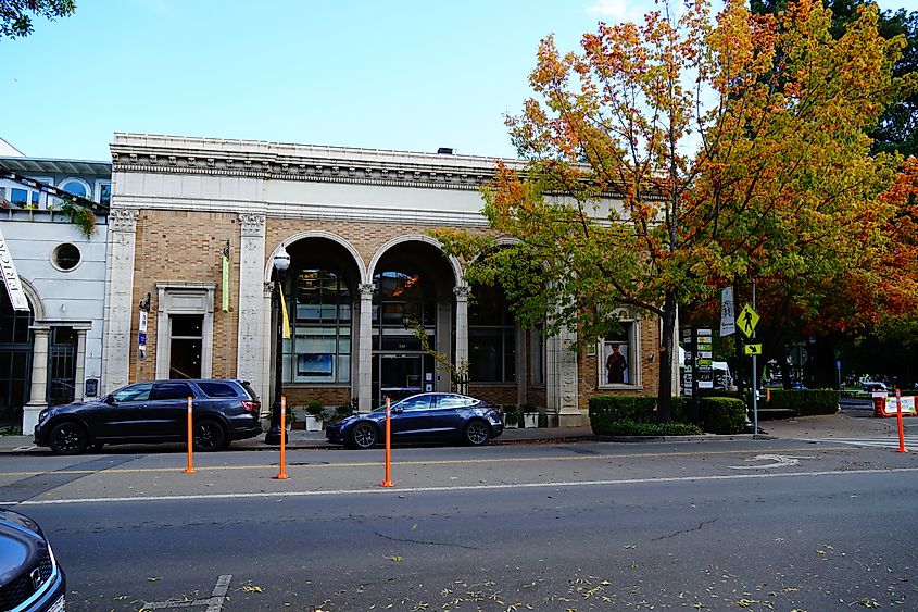 Street view in Healdsburg, California