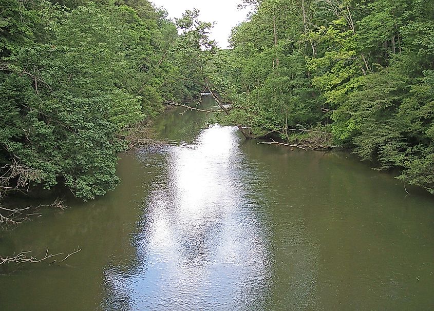The Clear Fork Mohican River in Mohican State Park.