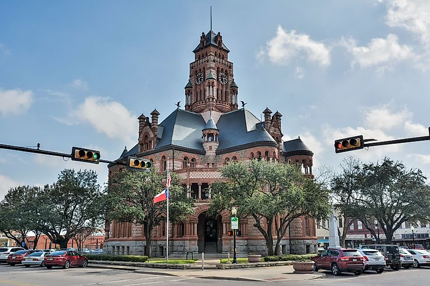 Ellis County Courthouse in Waxahachie, Texas.