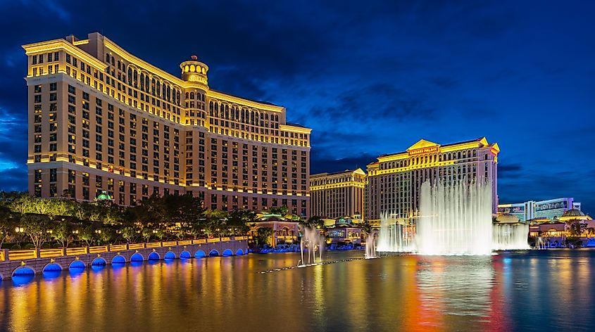 The Bellagio Hotel in Las Vegas, Nevada.