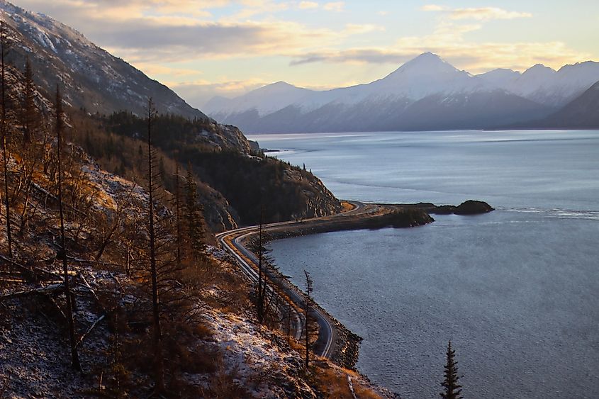 Seward Highway along Turnagain Arm, Alaska