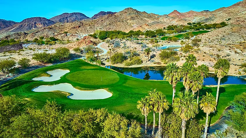 Golf course in Boulder City, Nevada.