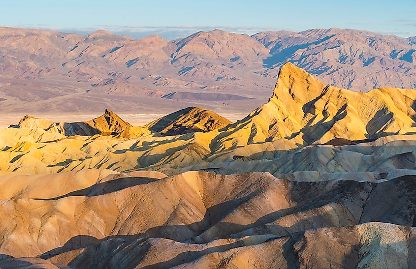 Zabriskie Point in Death Valley, Nevada.