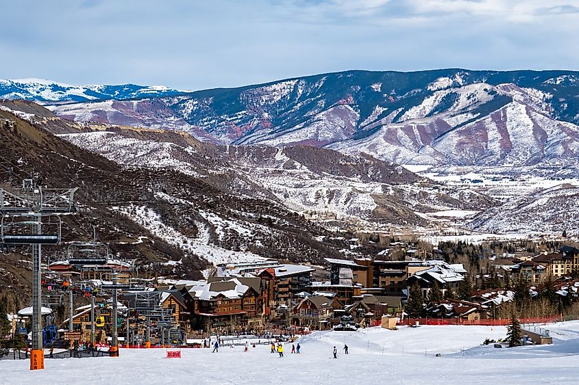 The ski resort of Snowmass in Colorado