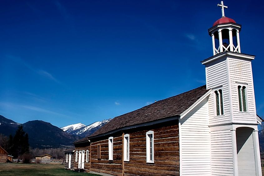 St Mary’s Mission, Stevensville, Montana.