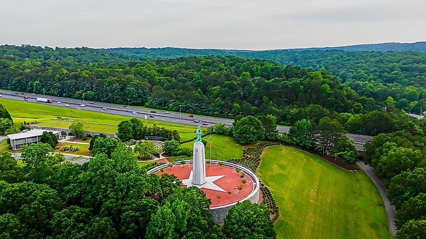 Overlooking Vestavia Hills, Alabama.