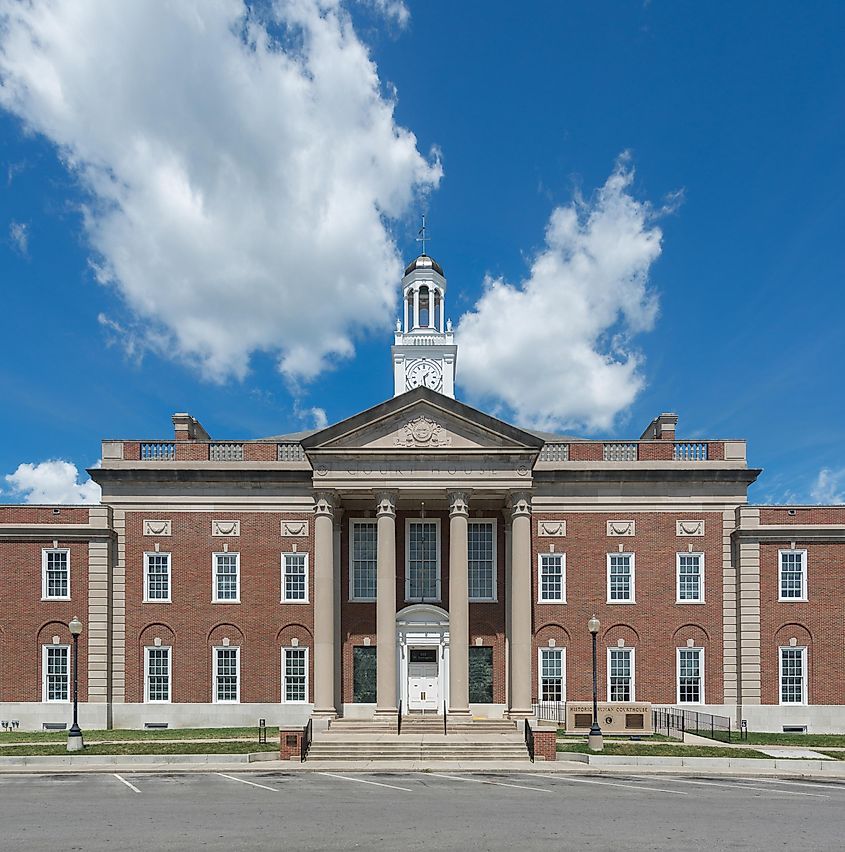 Truman Courthouse, also known as the Jackson County Courthouse, located at 112 W Lexington Avenue in Independence, Missouri.