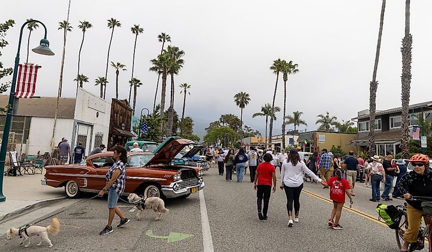 Rods and Roses classic holiday car show in Carpinteria California