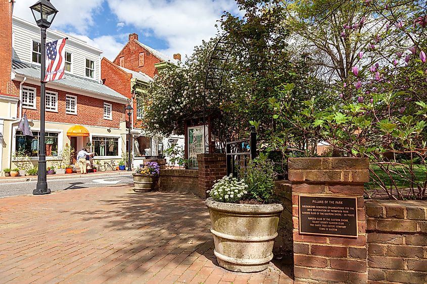 The City Center of the historic town of Easton, Maryland