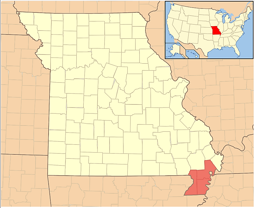 Missouri Bootheel - WorldAtlas