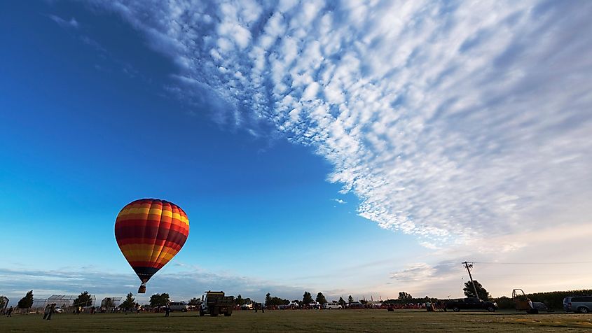 Balloon festival at Harvard, Illinois.