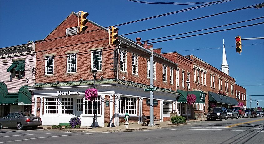 Main Street in the Barboursville Historic District