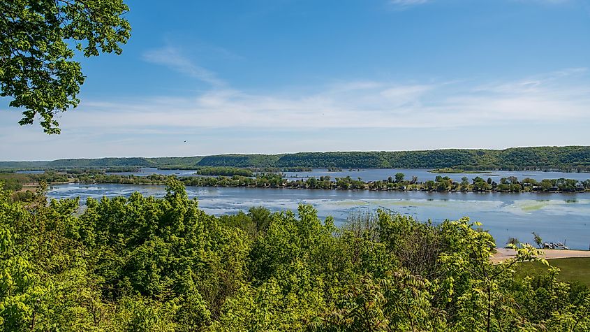 Mississippi River at Guttenberg, Iowa.
