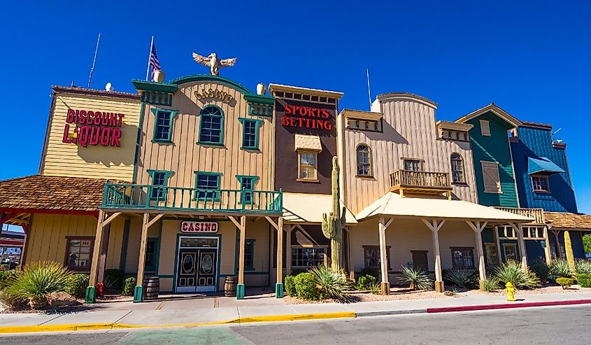 Historic saloon building and casino, Pahrump, Nevada.