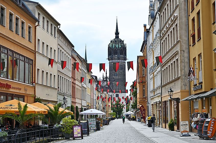 The town square in Wittenberg, Germany