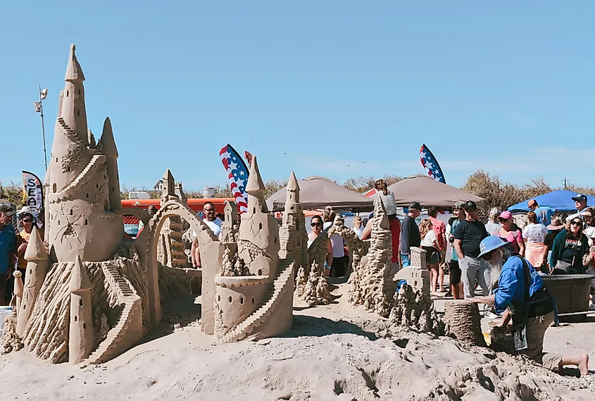 Port Aransas Sandfest 2025, in Port Aransas, Texas.