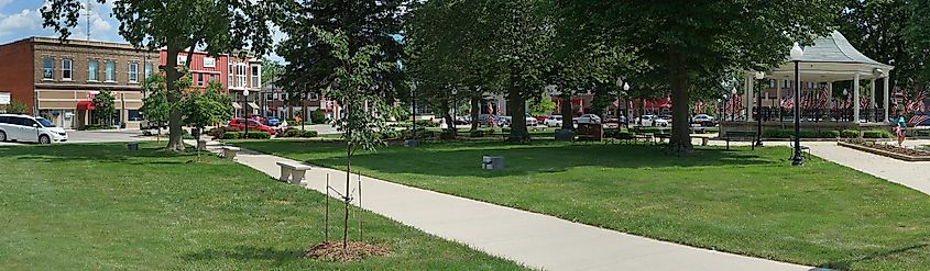 Memorial Day in Central Park, Fairfield, Iowa.